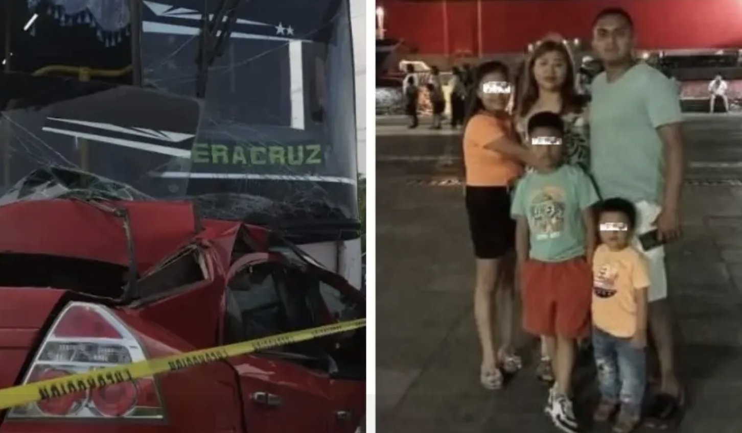 FGE investiga accidente donde perdió la vida familia impactada por camión de pasajeros