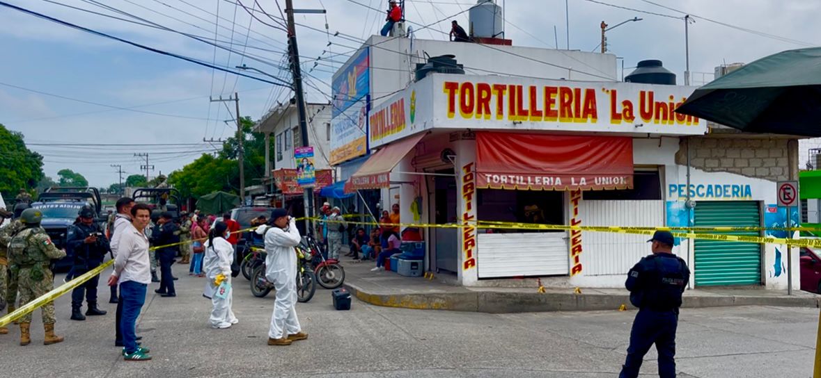 Ataque armado en tortillería de Tuxpan deja dos muertos