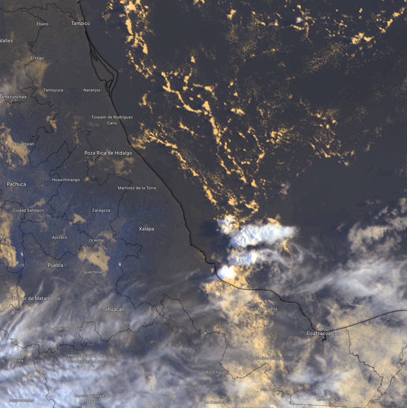 Viernes caluroso con lluvia por la tarde-noche en Veracruz