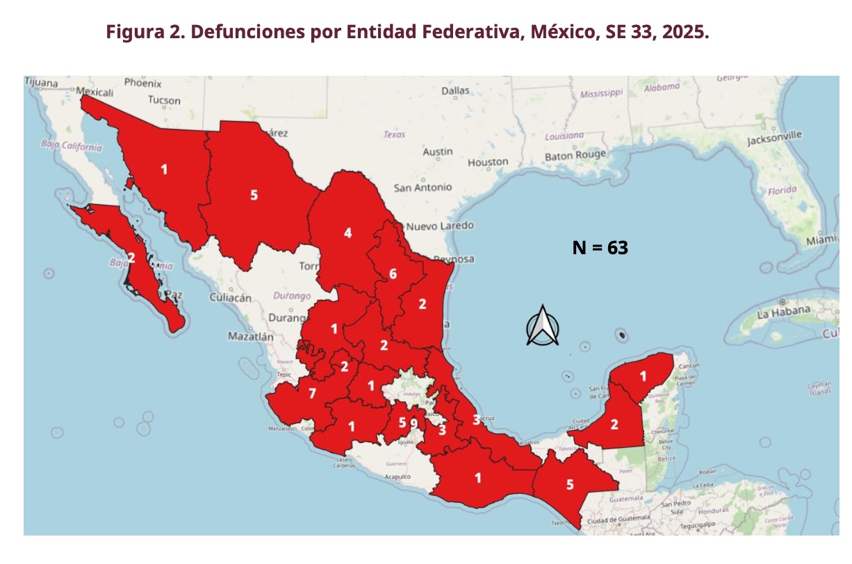 Veracruz confirma 49 casos de tosferina en 2025