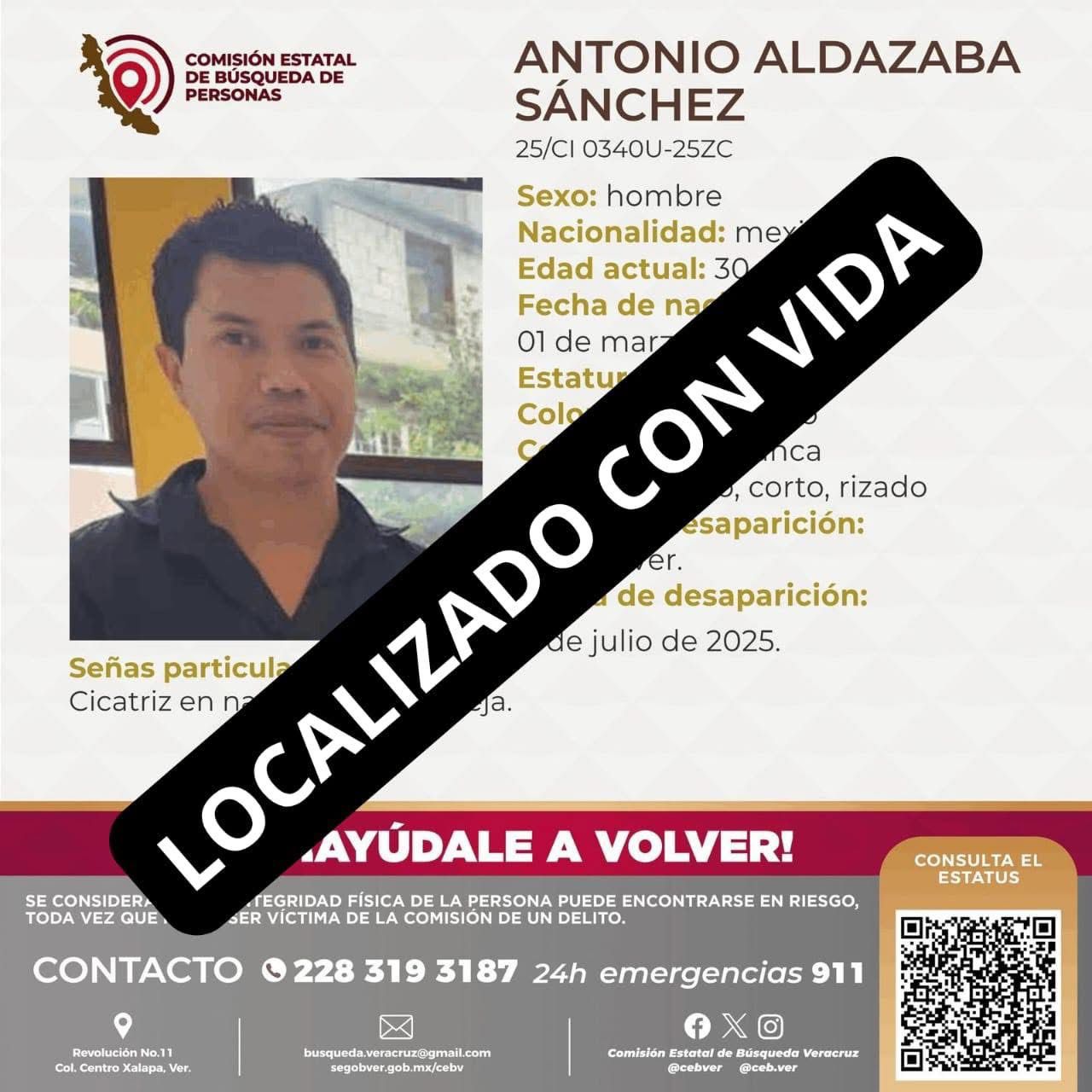 Localizan en Tlaxcala a joven xalapeño reportado desaparecido hace casi dos meses