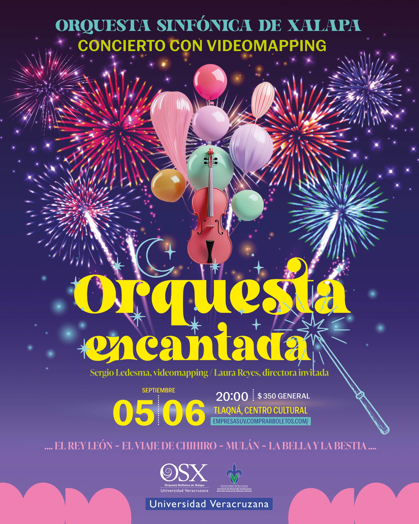 La magia del cine infantil en la OSX: Orquesta Encantada con videomapping