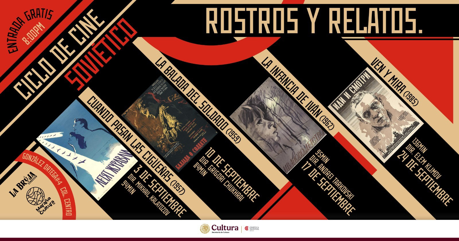 Todos los miércoles de septiembre cine soviético en Xalapa
