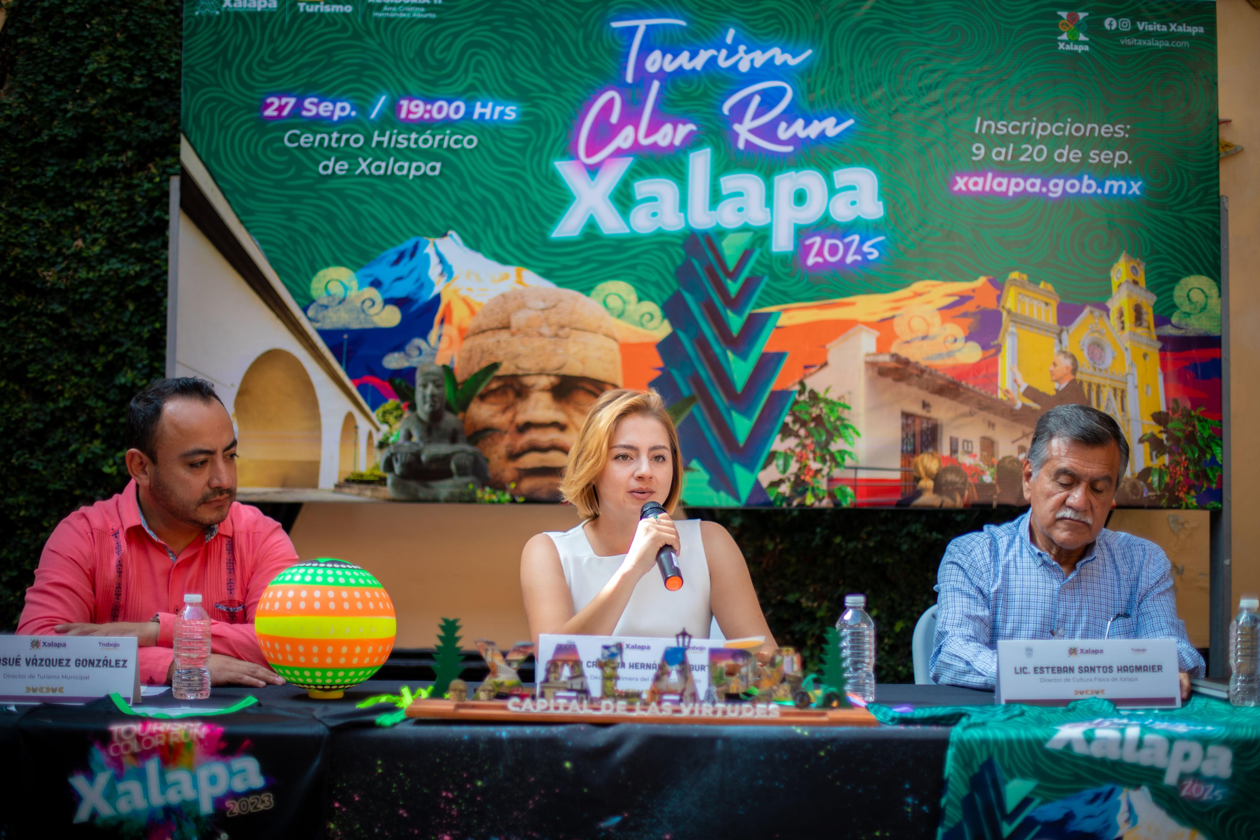 Invita Ayuntamiento a participar en la carrera Tourism Color Run Xalapa 2025