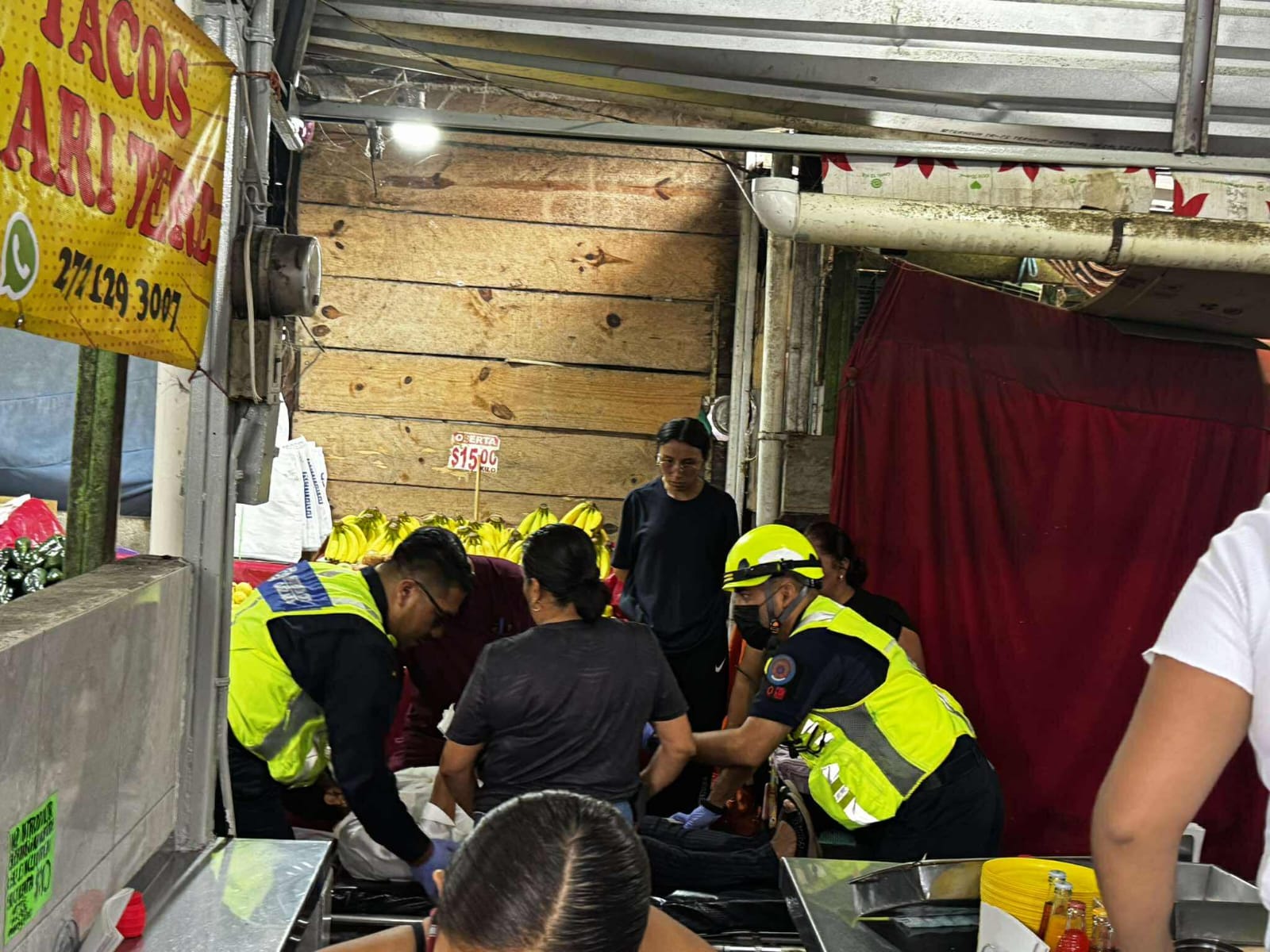 Dos ataques con bombas molotov dejan tres heridos en el mercado Zapata de Orizaba