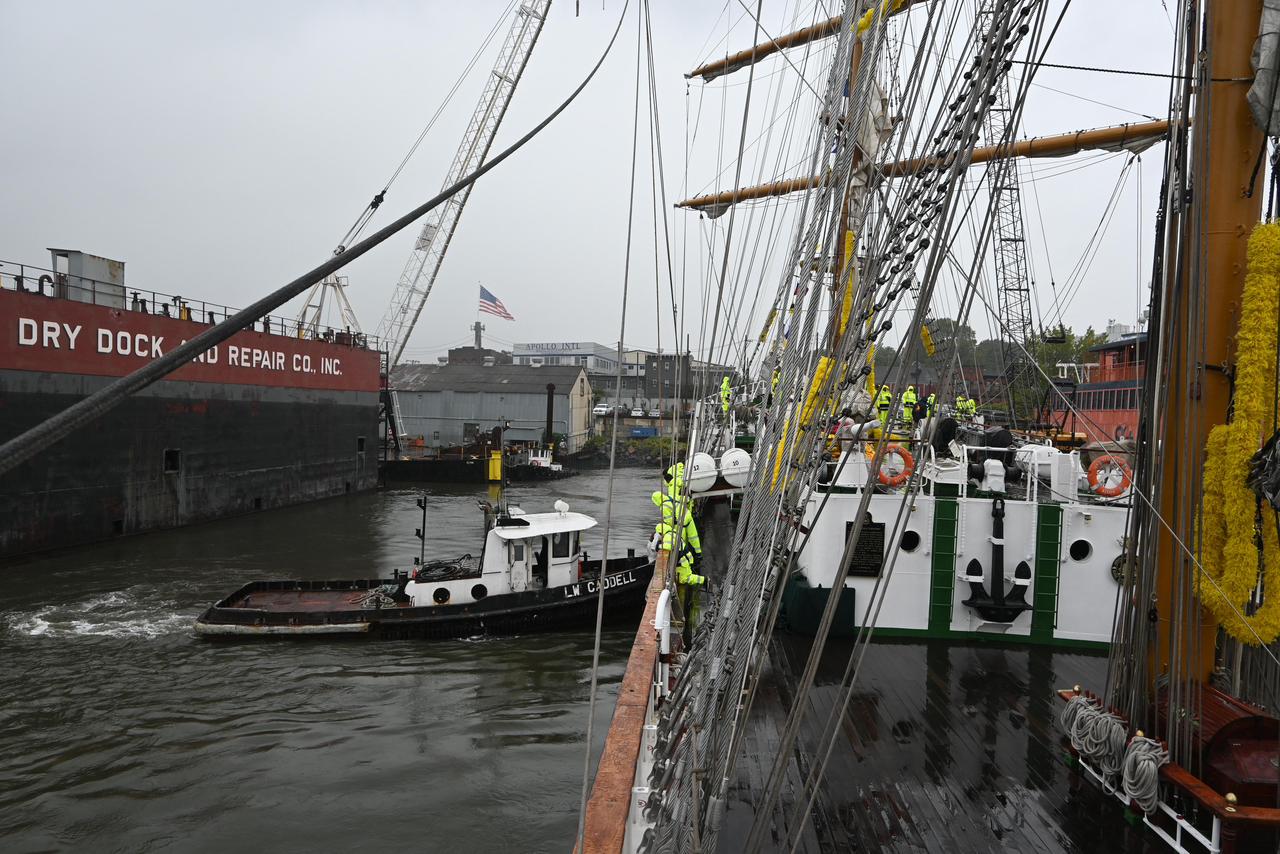 Inicia pruebas de aceptación en la mar el buque escuela Cuauhtémoc tras reparaciones en astilleros de Nueva York