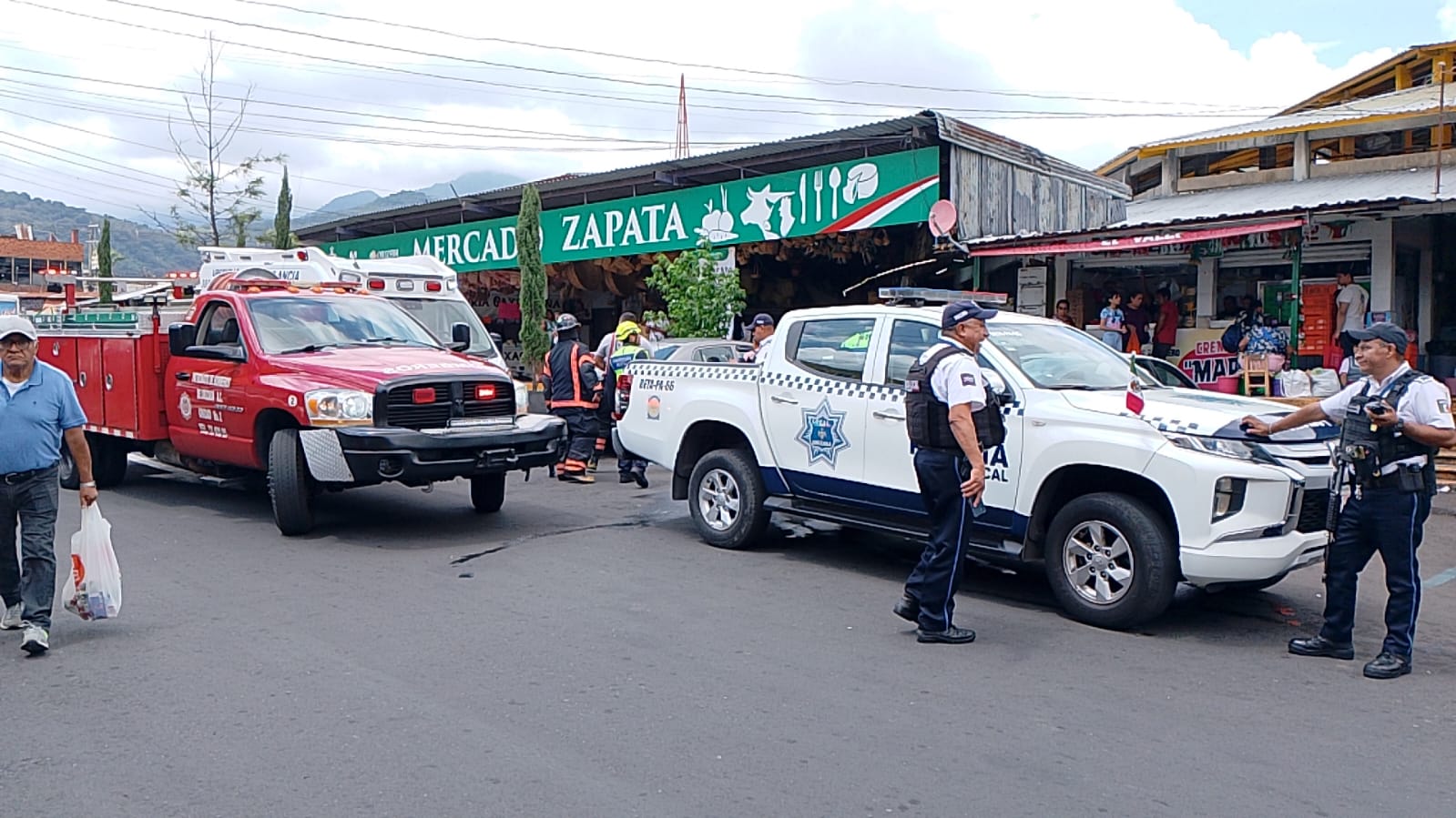 Falsa alarma de fuga de gas en mercado de Orizaba provoca movilización