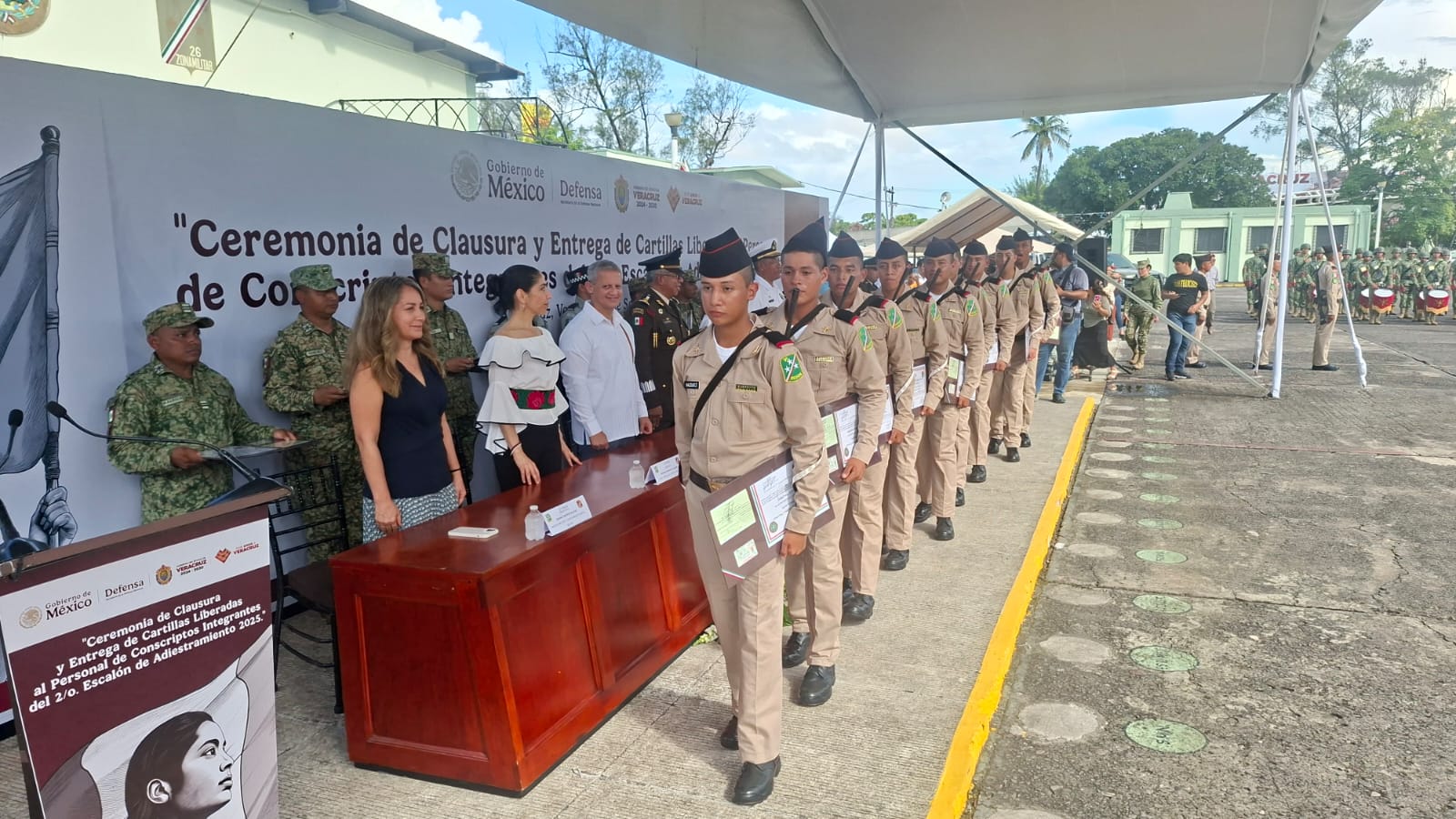 Ceremonia de liberación de cartillas a conscriptos del Segundo Escalón de Adiestramiento 2025