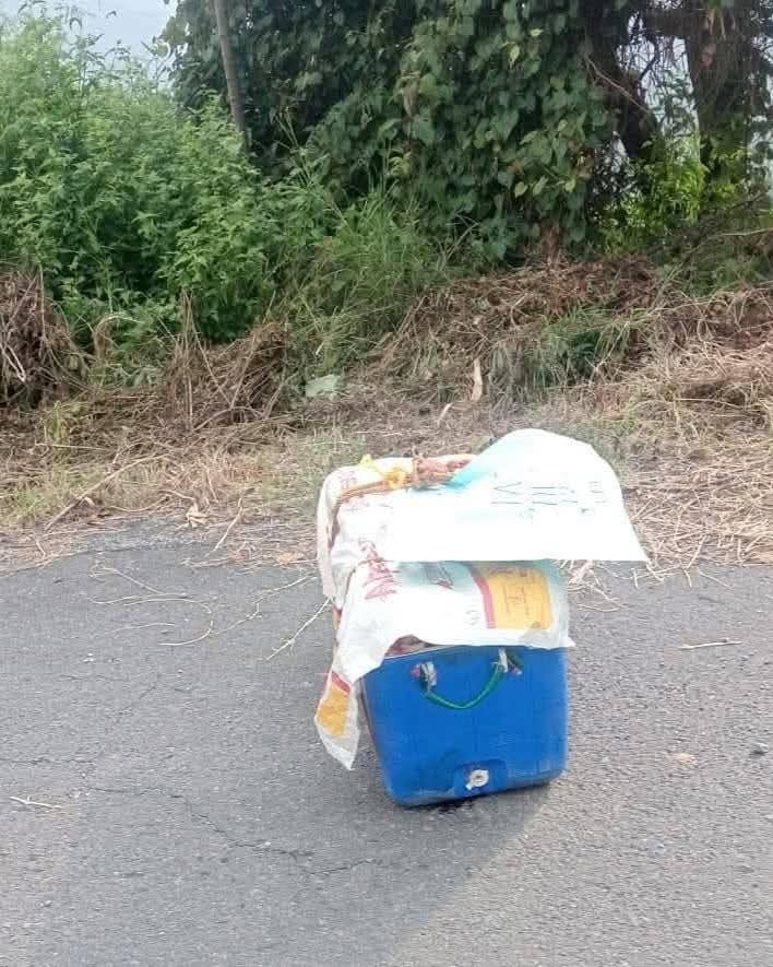 Localizan restos humanos en hielera abandonada en un camino de Zongolica