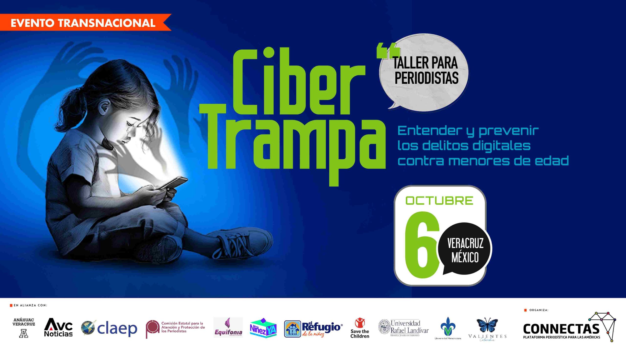 Taller en Veracruz sobre ciberdelitos contra la niñez este 6 de octubre