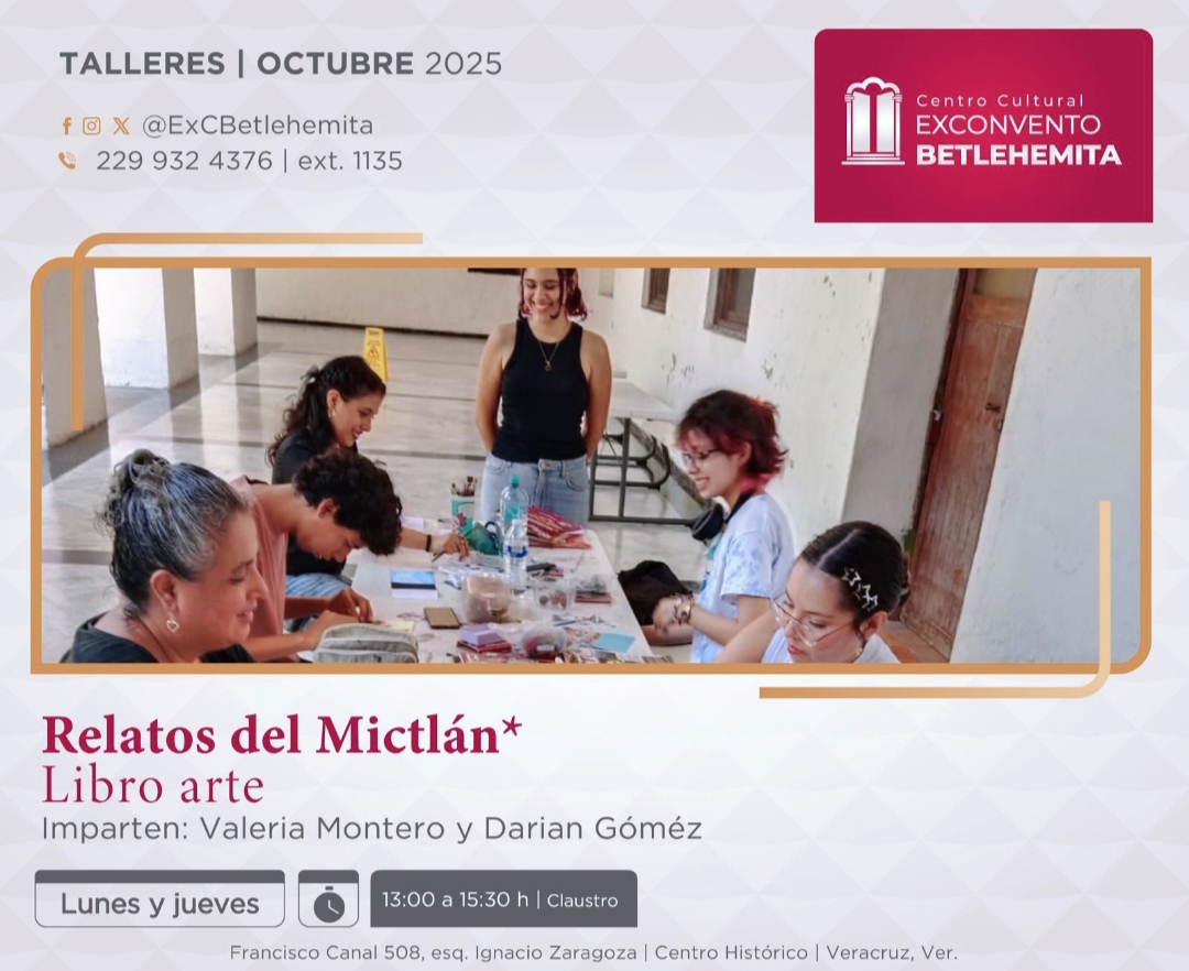Participa en el taller gratuito de libro-arte en el Exconvento Betlehemita