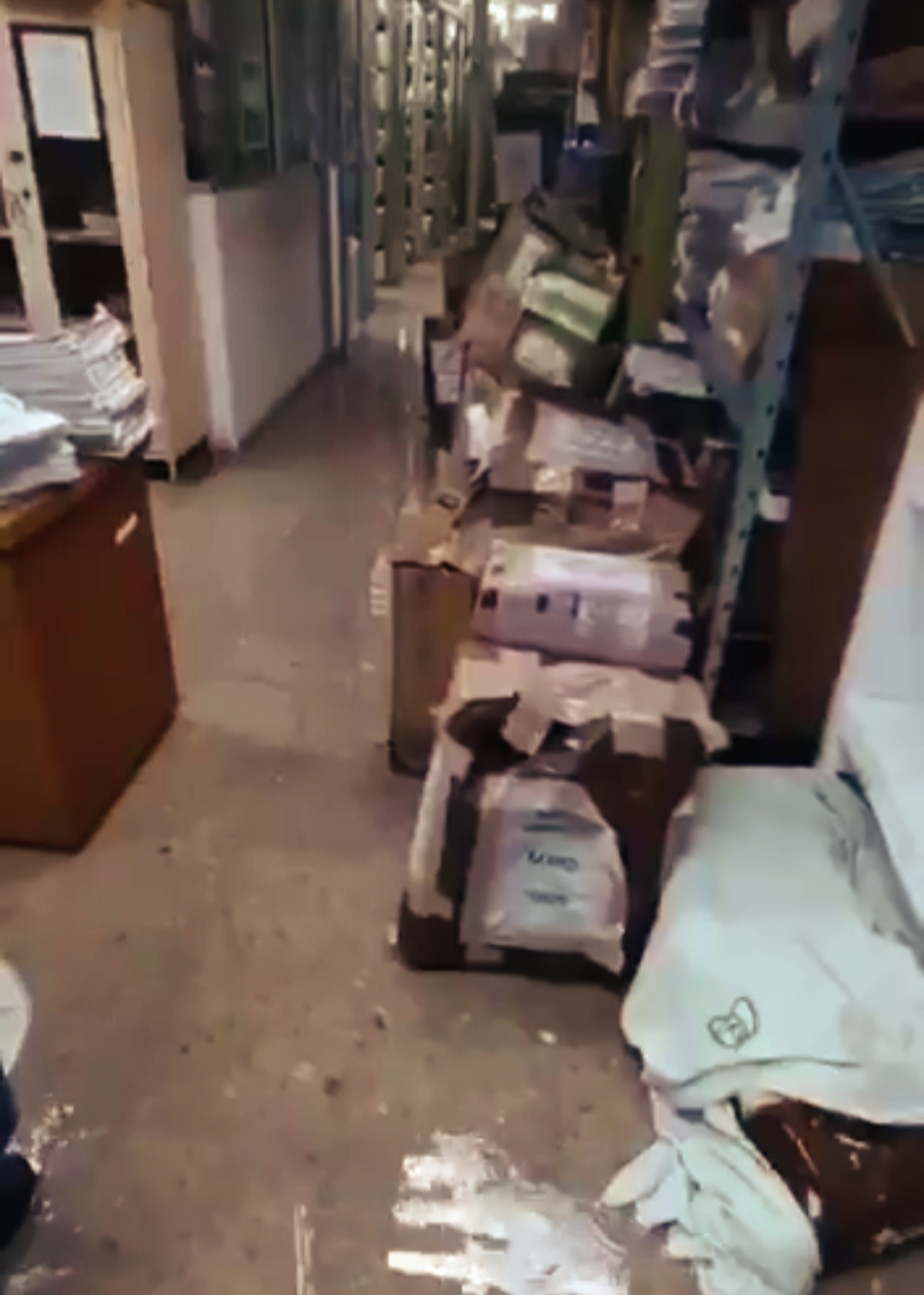 Se inunda el área de archivos de la UMAE 14 del IMSS de Veracruz