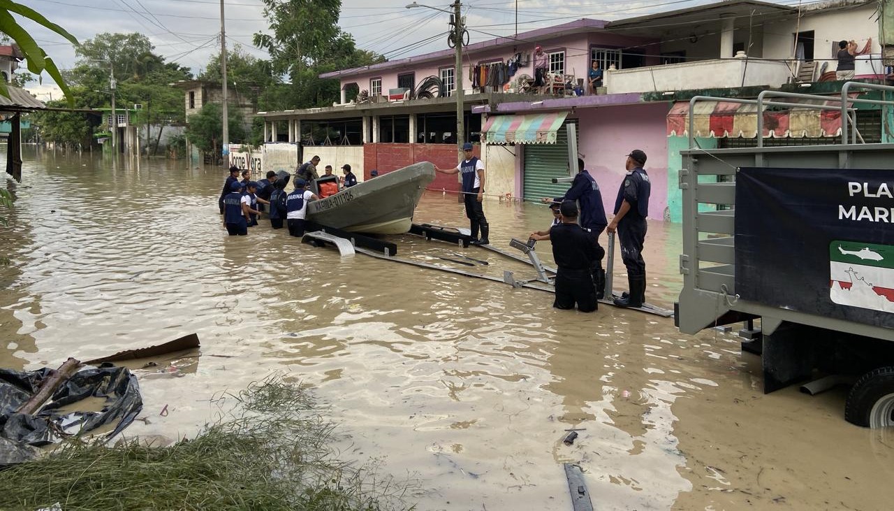 Confirman 6 muertes por lluvias en Veracruz; cuatro en Poza Rica tras desbordamiento del río Cazones