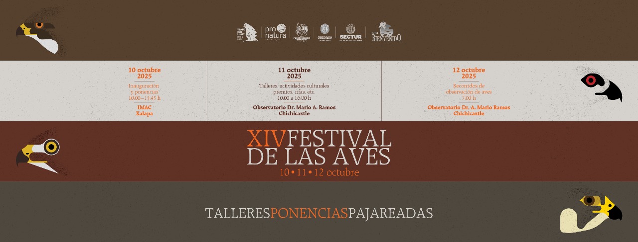 Pronatura celebra este fin de semana el XIV Festival de las Aves en Xalapa y Chichicaxtle