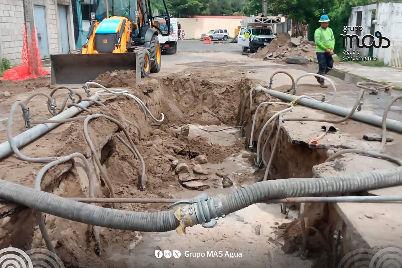 Grupo MAS atiende hundimiento en la colonia Miguel Alemán del puerto de Veracruz