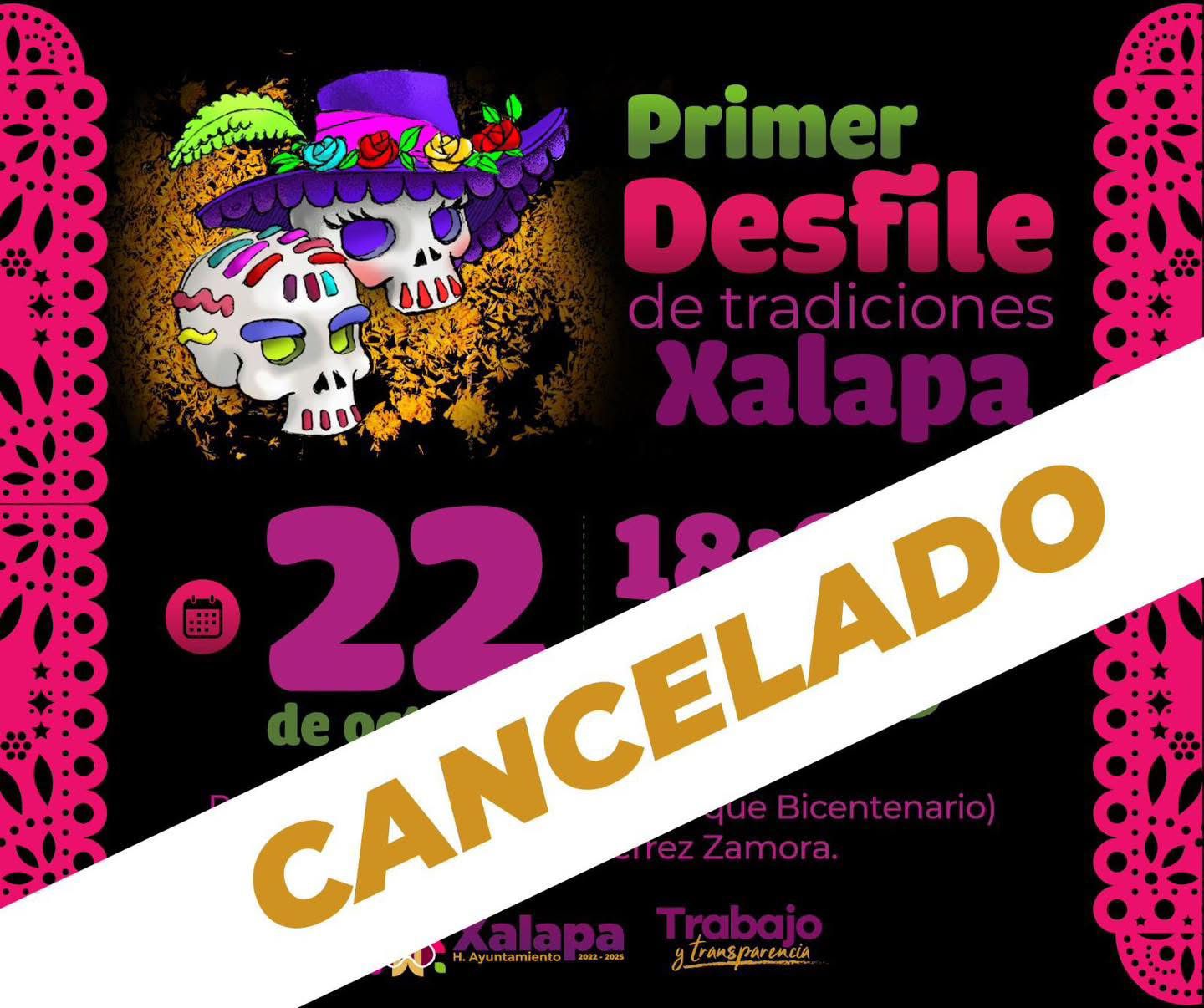 Xalapa cancela el “Desfile de Tradiciones” en solidaridad con familias damnificadas por las lluvias
