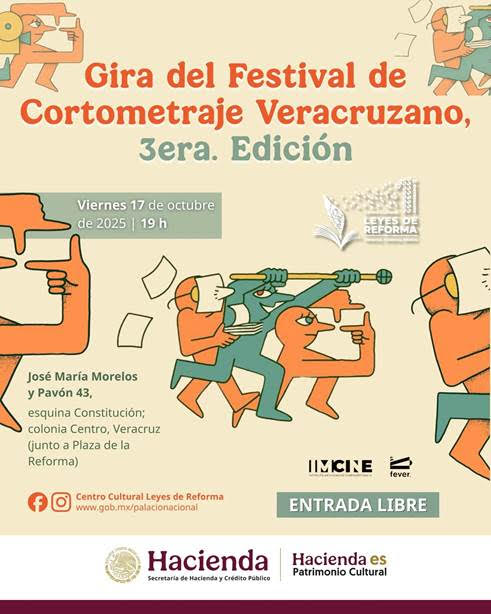 Festival de Cortometraje Veracruzano inicia gira en Leyes de Reforma
