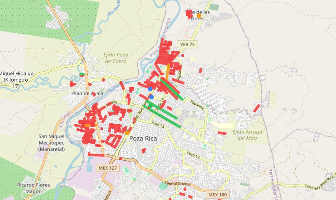 Poza Rica No te Rajes, la app ciudadana para reportar calles afectadas por las lluvias