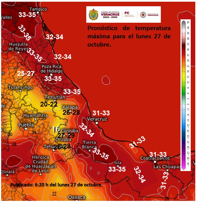 Norte violento el próximo miércoles en Veracruz