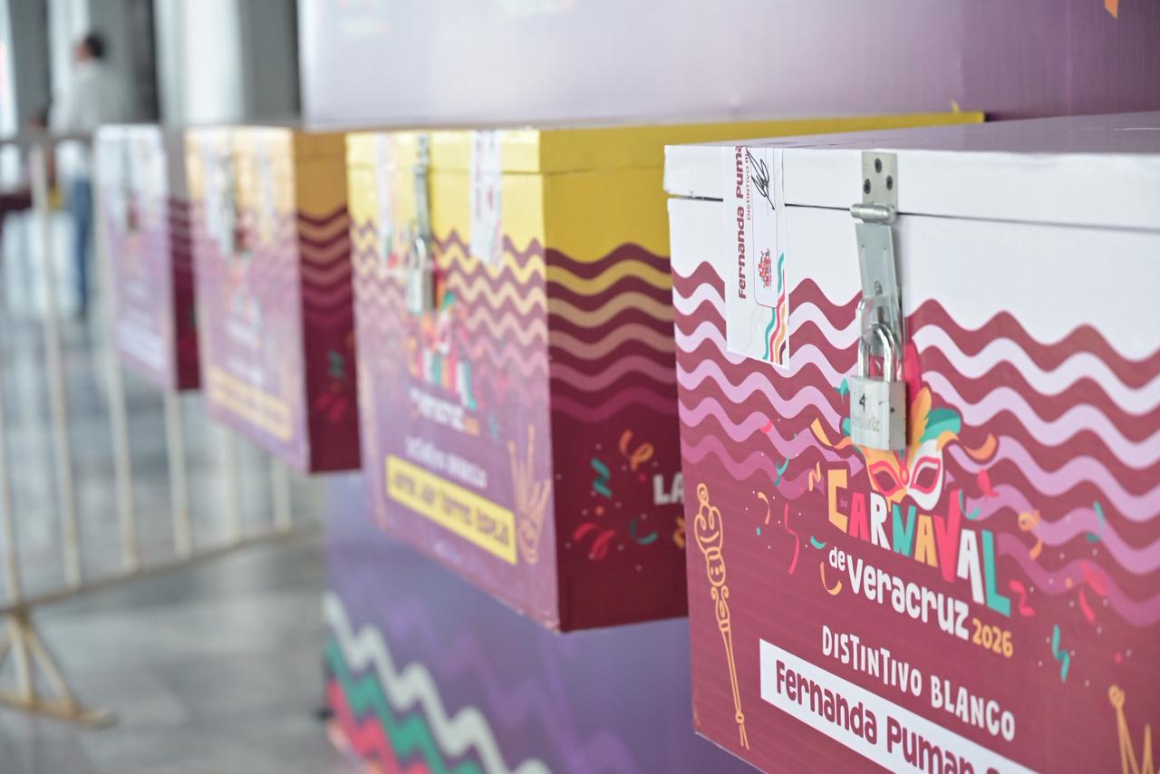Instalan urnas para elegir a la Corte Real del Carnaval de Veracruz 2026