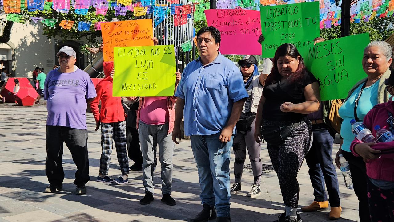 Habitantes de Tihuatlán protestan por falta de agua