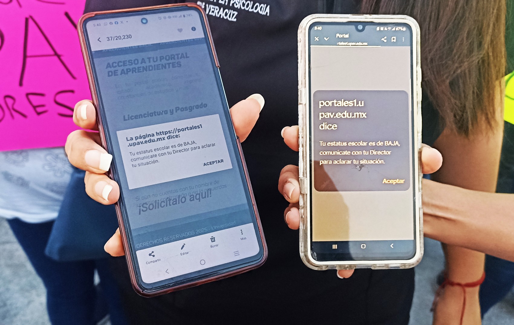 UPAV da de baja a 58 mil alumnos por falla en su sistema