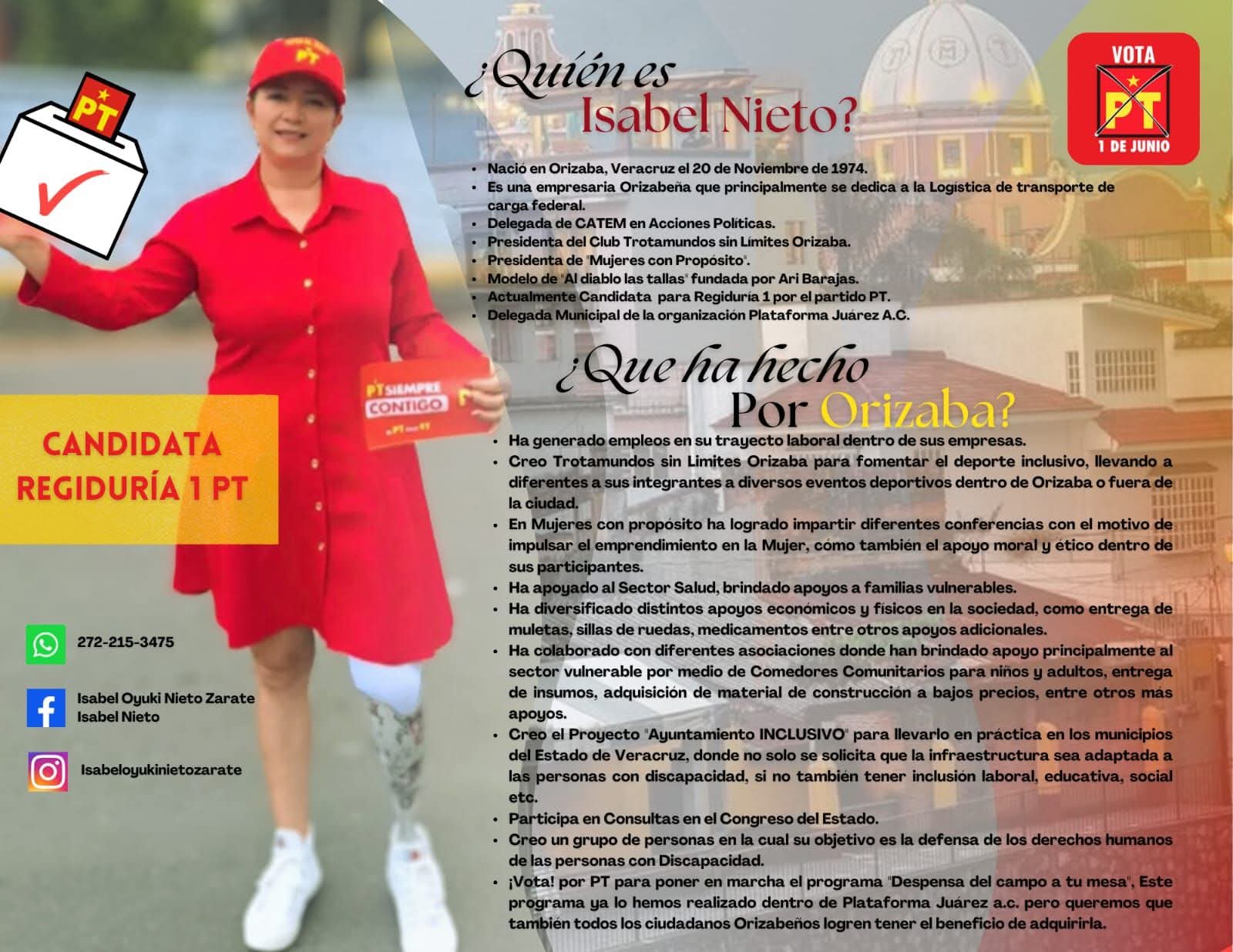 Activista exige regiduría quinta de Orizaba para personas con discapacidad