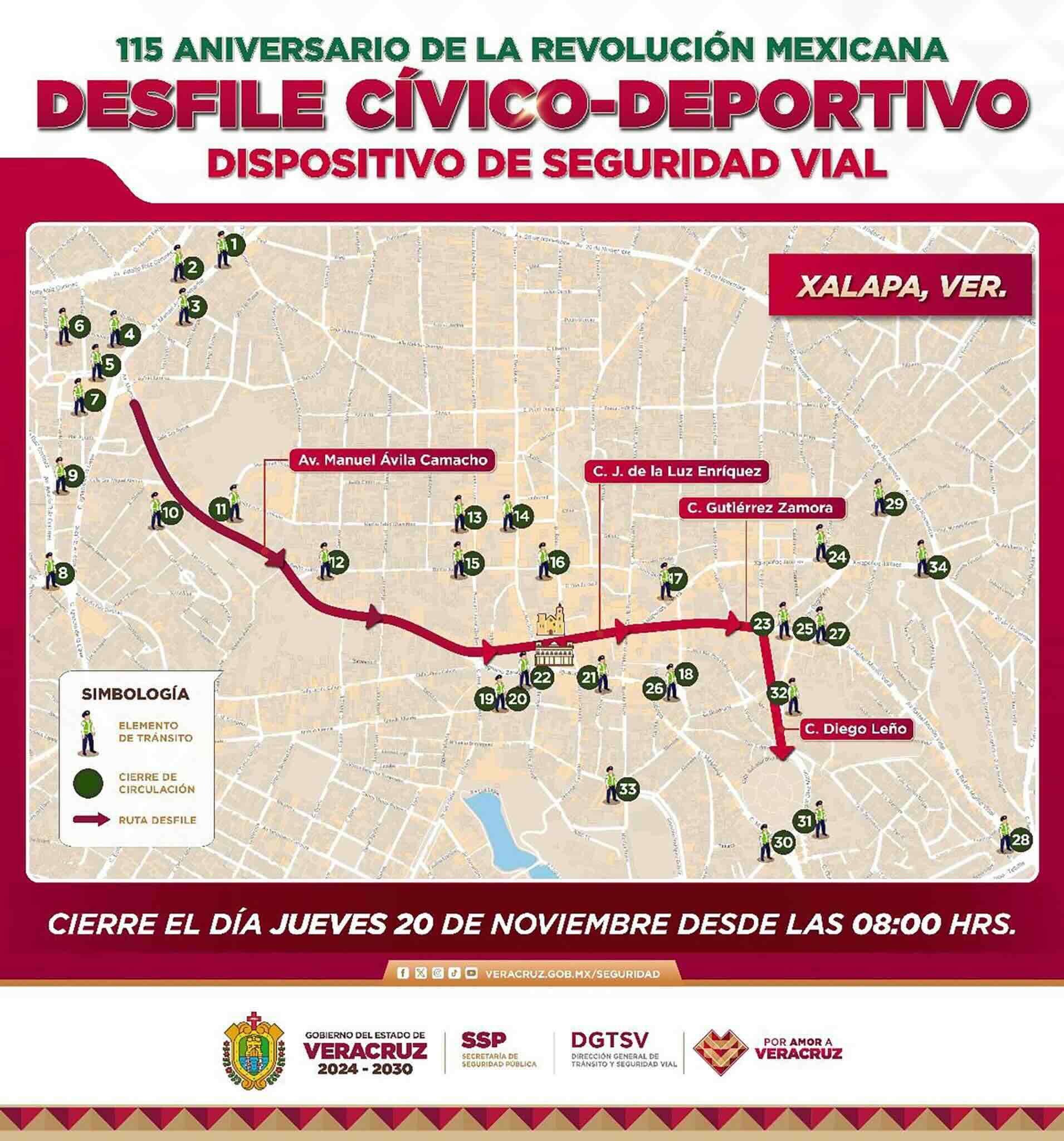 Desfile del 20 de noviembre 2025: ruta, horario y cierres viales