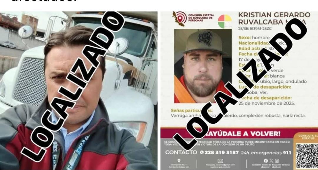 Localizan con vida a chóferes víctimas de robo en la autopista Córdoba–Veracruz
