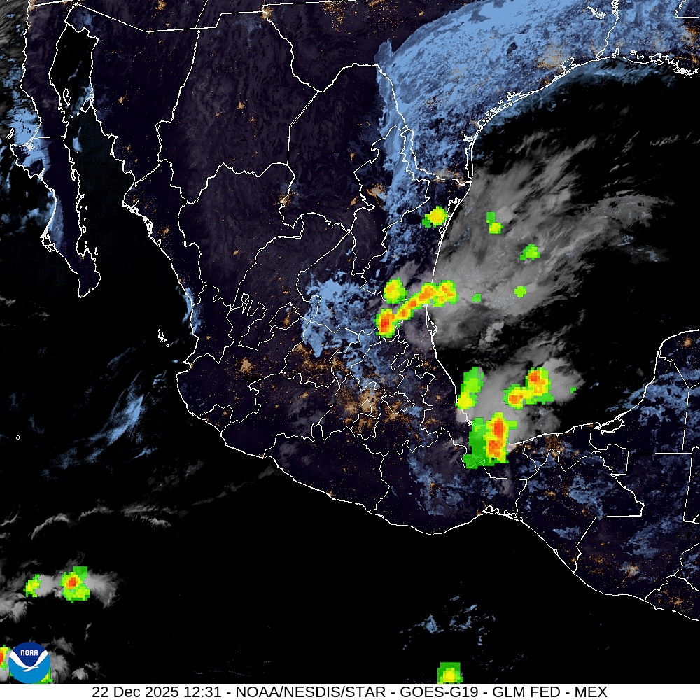 Lluvias y tormentas muy fuertes se prevén en Veracruz en 24 horas