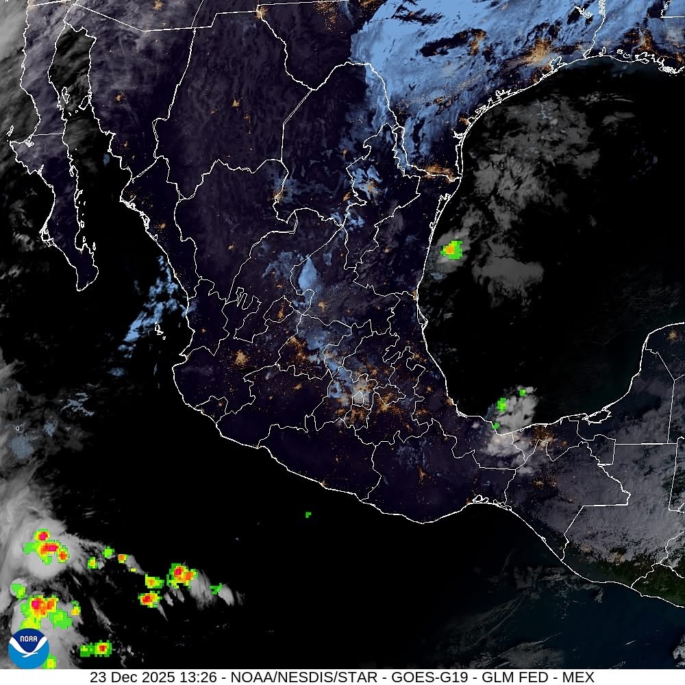 Lluvias fuertes y viento del norte afectarán a Veracruz en 24 horas
