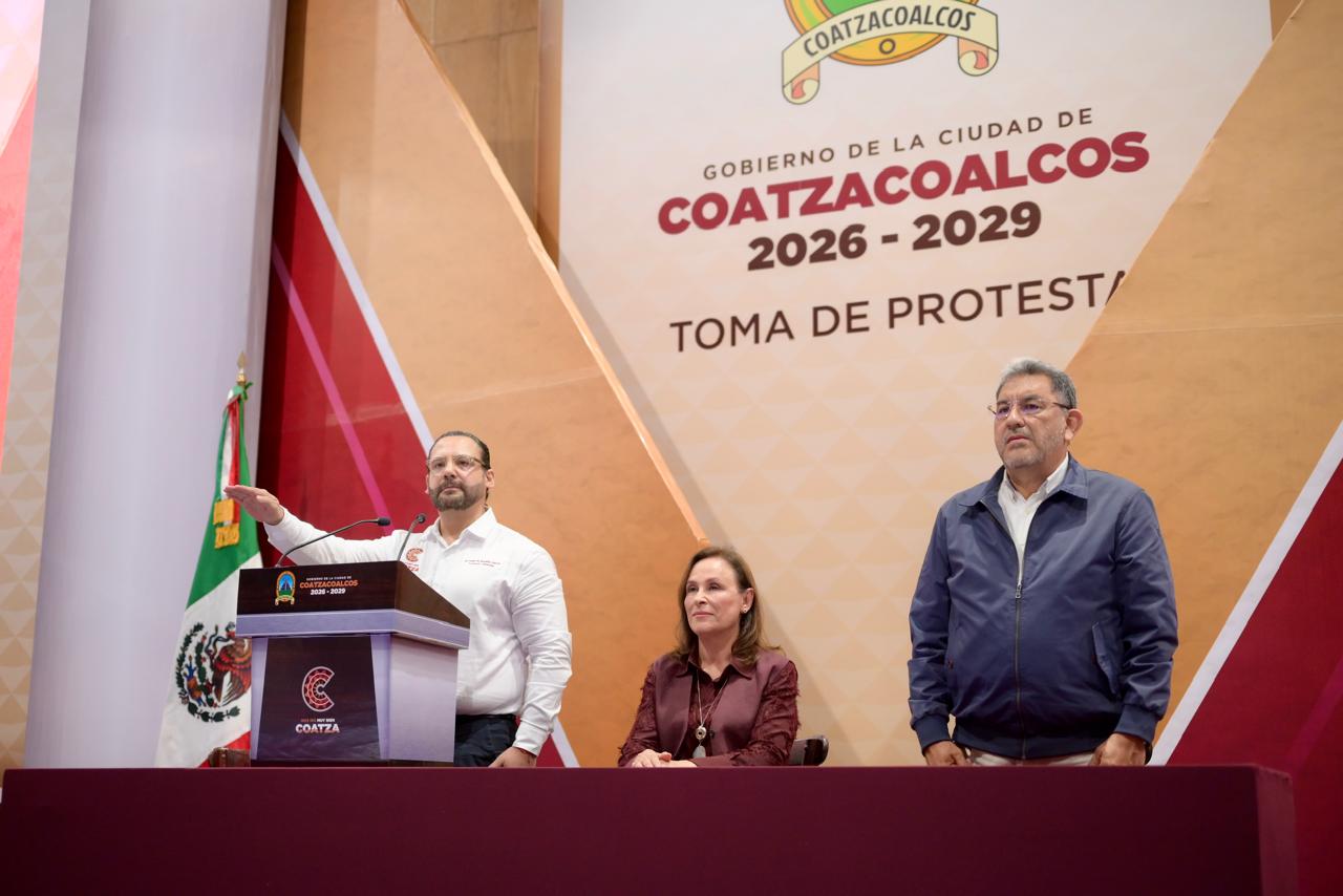 Pedro Miguel Rosaldo asume como alcalde de Coatzacoalcos 2026–2029