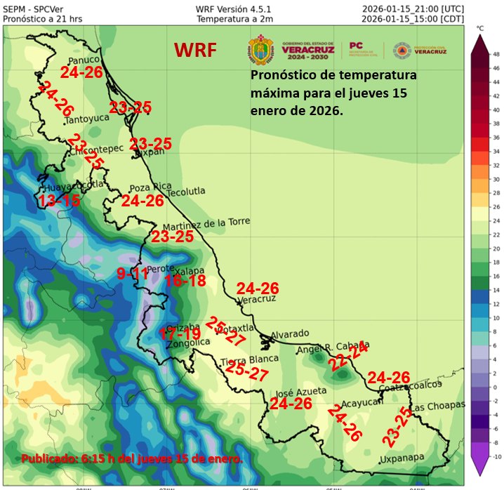 Frío, lluvia, niebla y norte las próximas 24 horas en Veracruz