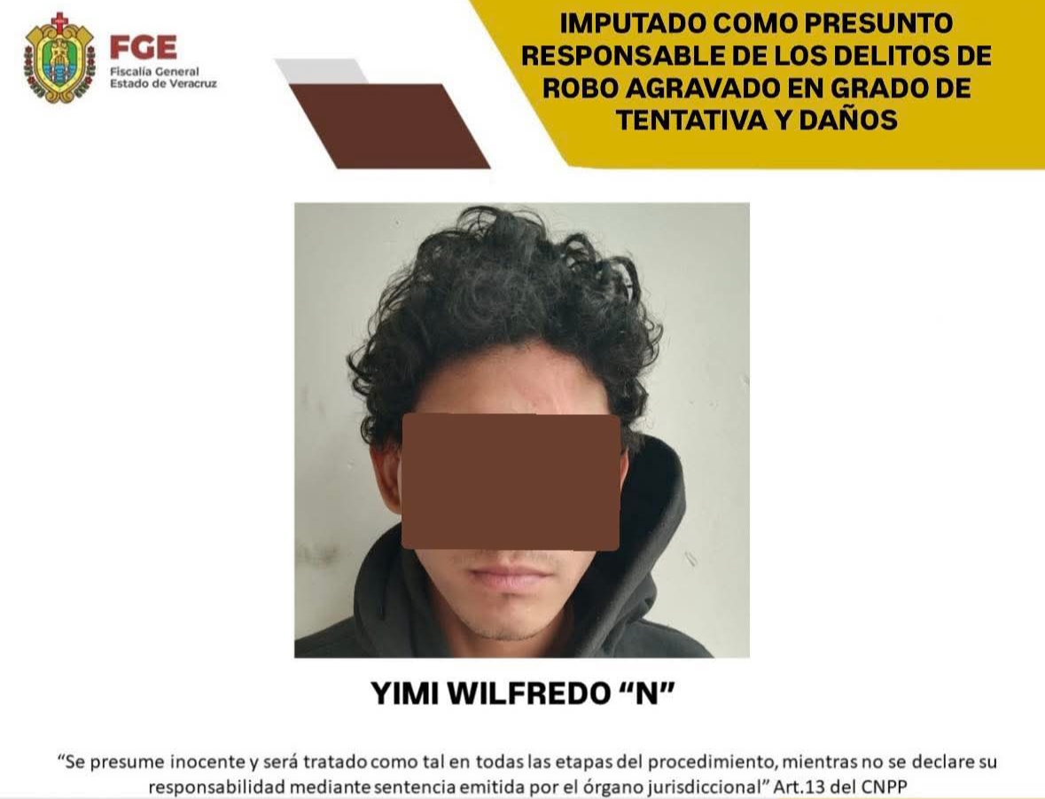 Dictan prisión preventiva contra presunto asaltante en Veracruz