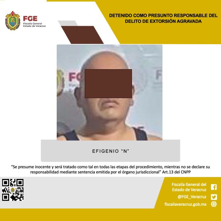 Detienen a excomandante policial de Poza Rica por extorsión