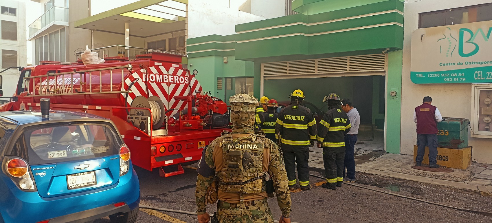 Se registra conato de incendio en inmueble del fraccionamiento Faros de la ciudad de Veracruz