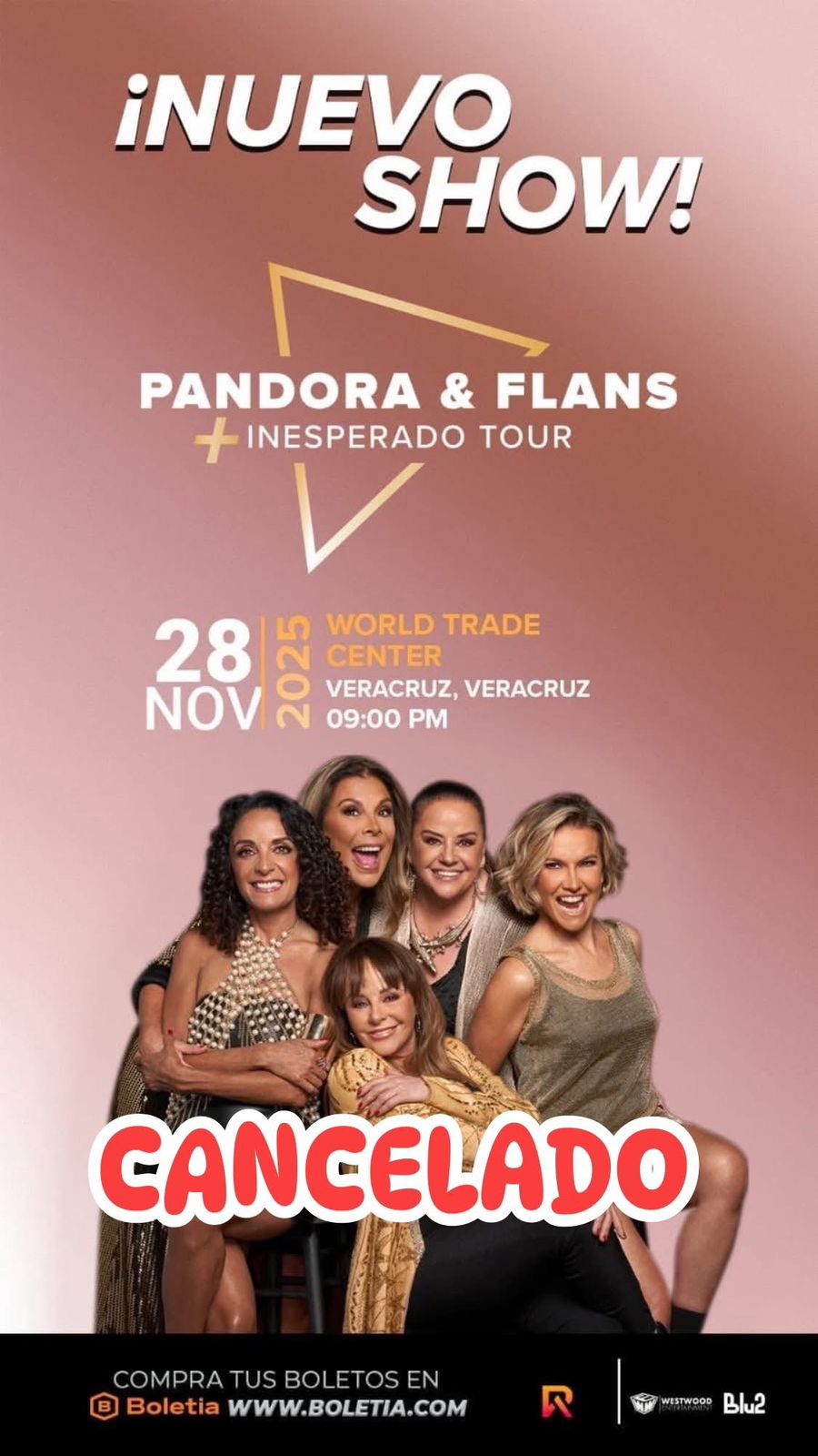 Veracruzas preparan demanda colectiva ante Profeco por fraude en concierto de Flans y Pandora