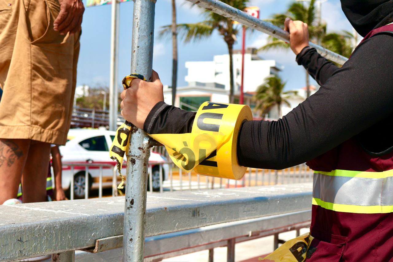 Supervisa PC municipal de Veracruz 3.5 km de gradas para los paseos del Carnaval 2026
