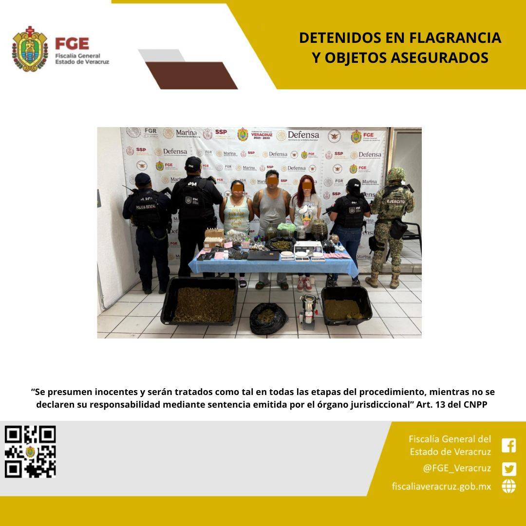 Cateo en Xalapa deja tres detenidos en la calle Revolución