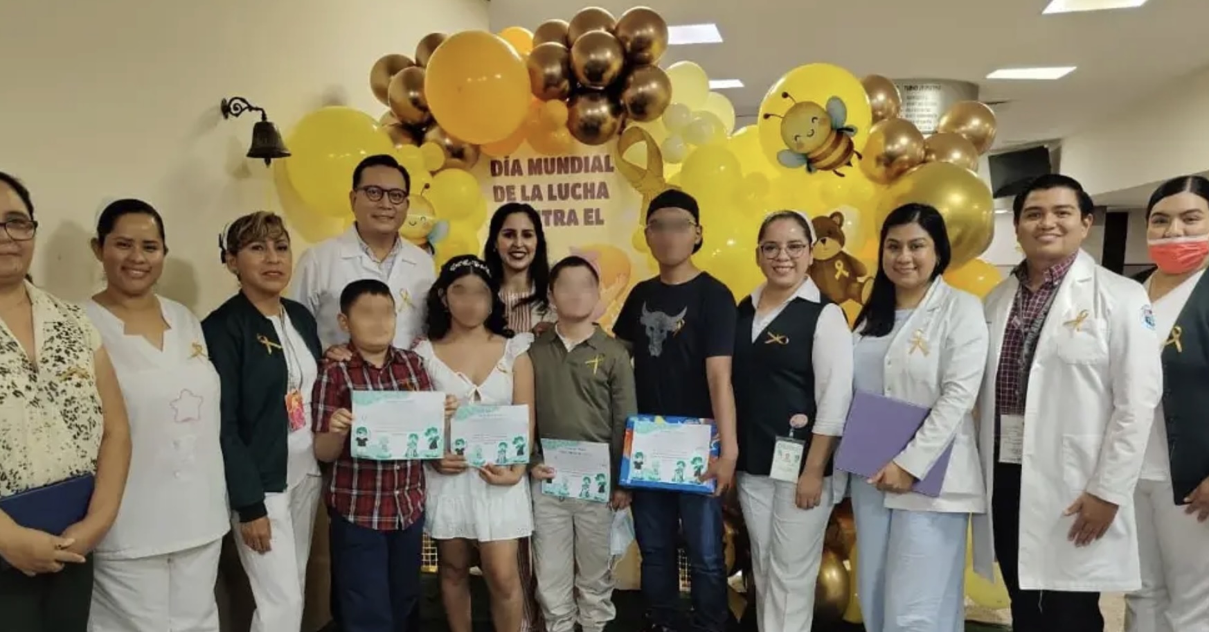 Cuatro niños vencen el cáncer y tocan la campana en el IMSS Veracruz
