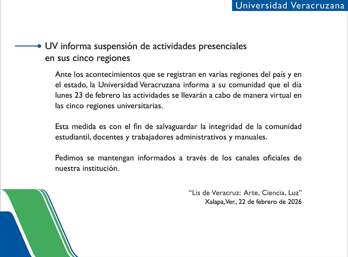 Por seguridad, suspenden clases presenciales este lunes