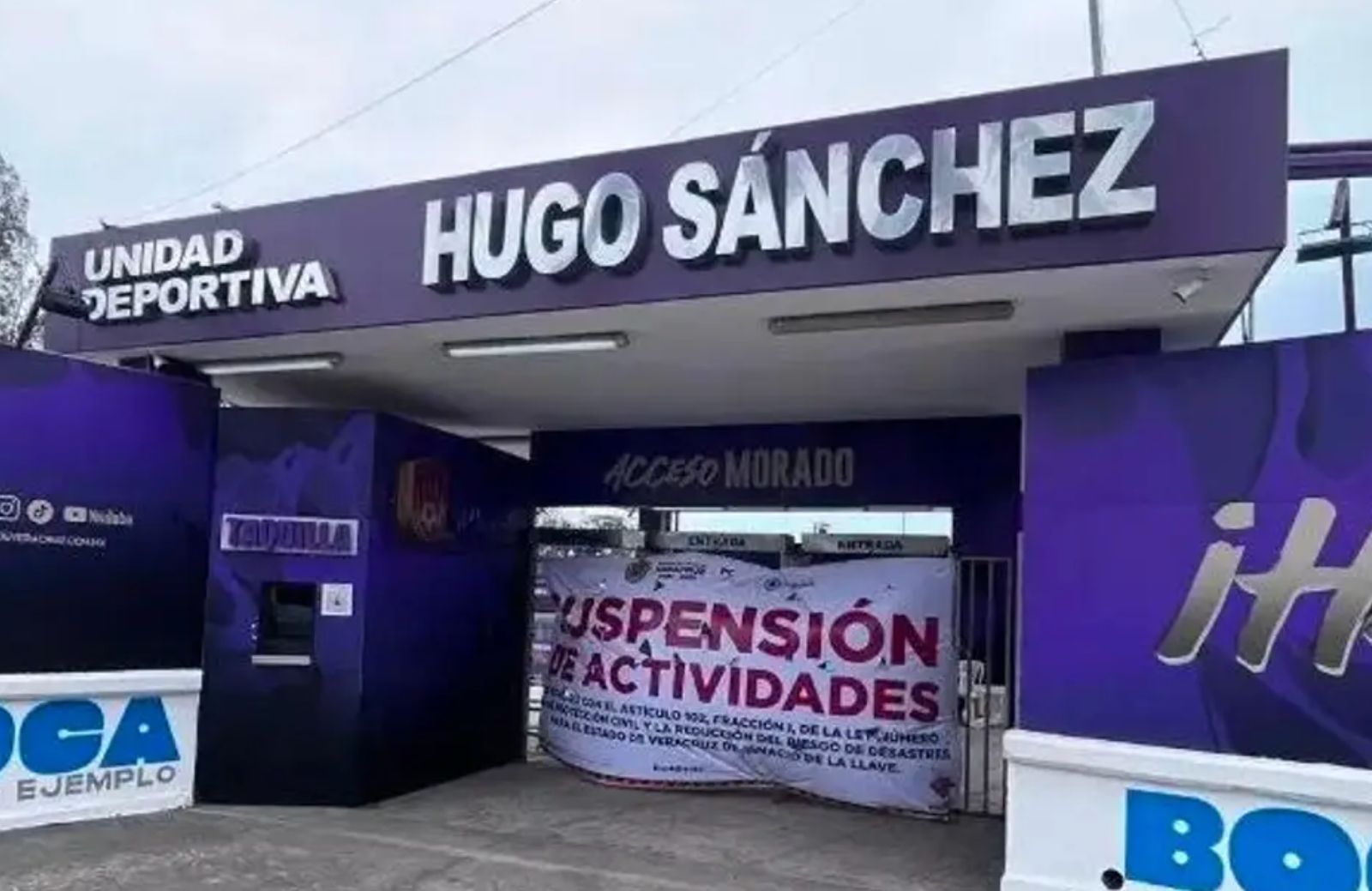 Unidad Deportiva Hugo Sánchez seguirá clausurada hasta resolución oficial