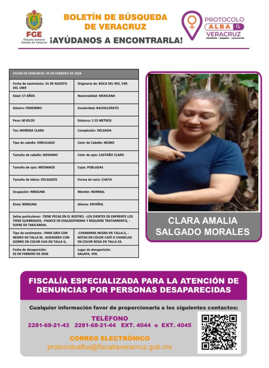 Aurora Salgado  Morales cumple 23 días desaparecida en el centro de Xalapa