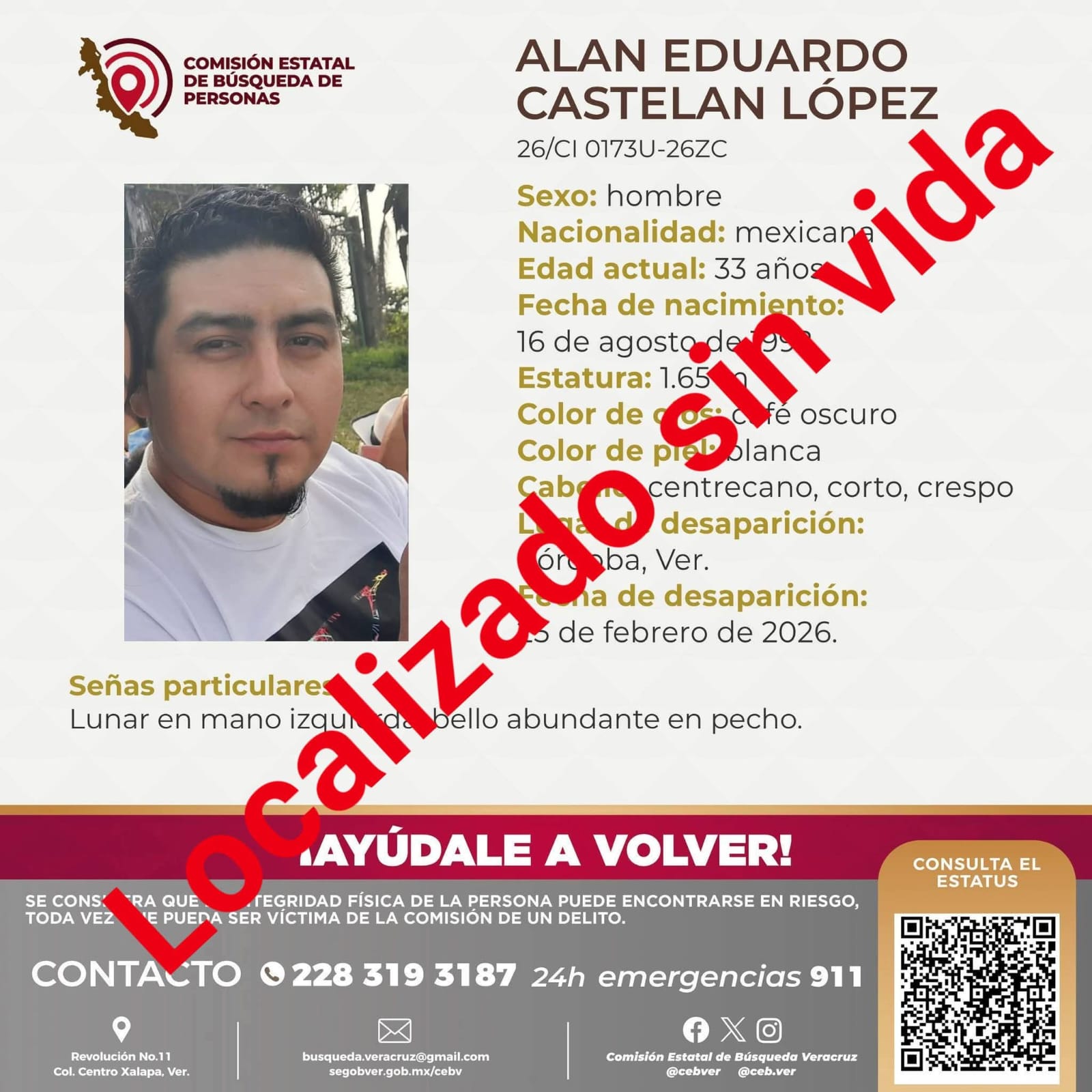 Identifican restos de joven reportado como desaparecido en Córdoba hace una semana