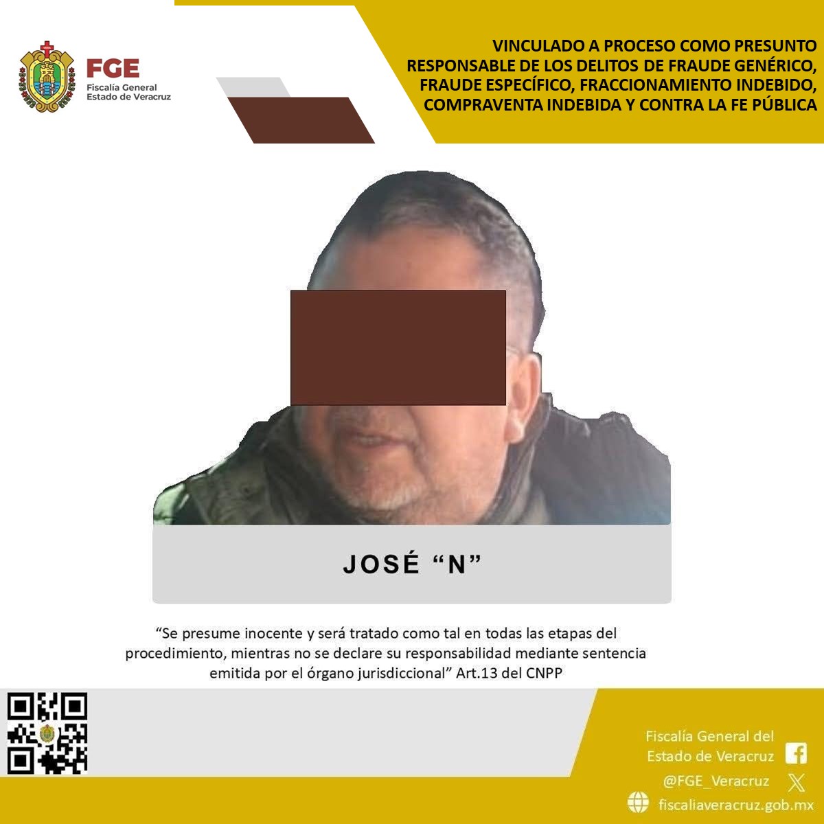 Exnotario de Fortín es vinculado a proceso por fraude y otros delitos