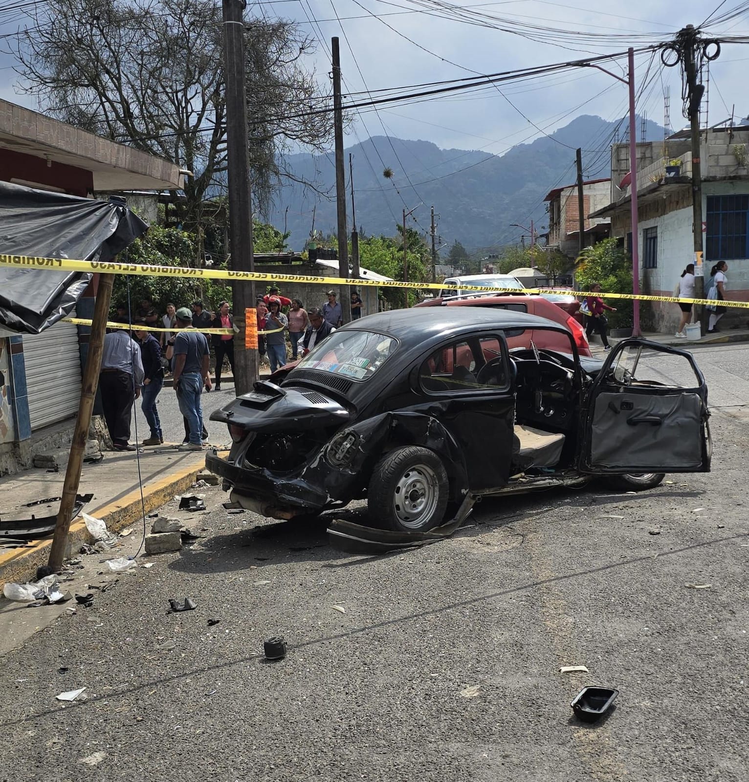 Persecución policial en Huatusco termina en choque y detención
