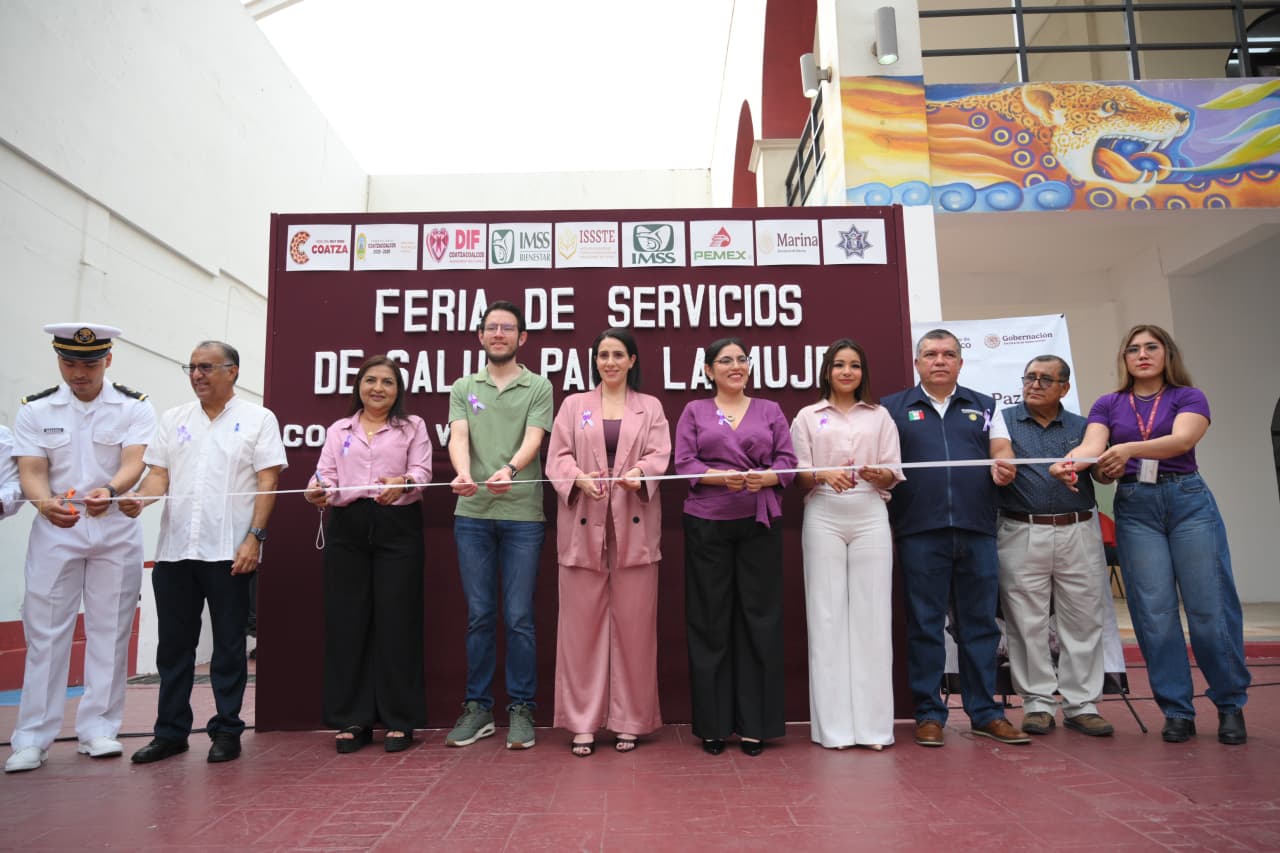 Realiza Gobierno de Coatzacoalcos Feria de Servicios de Salud para la Mujer en el marco del 8M