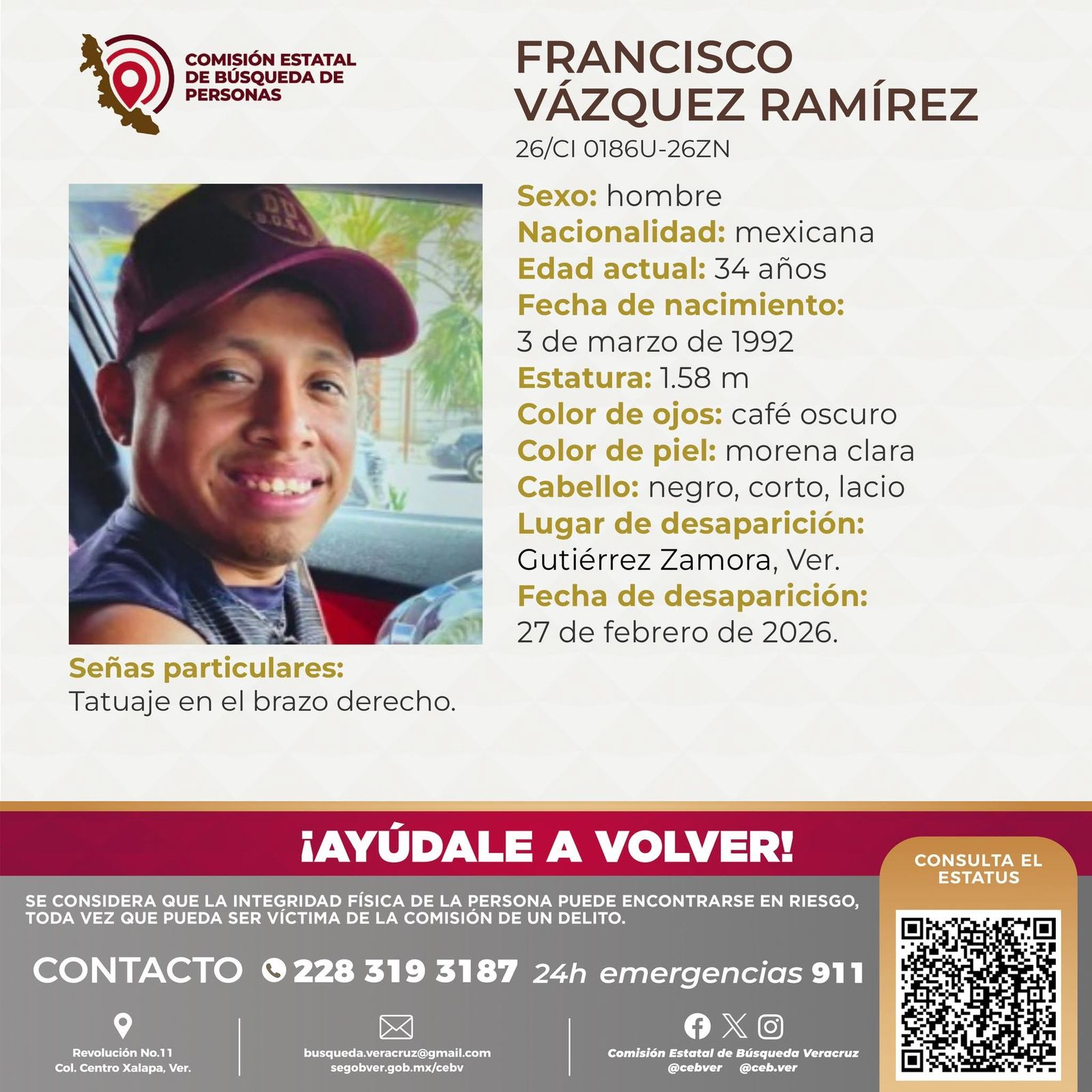 Desapariciones en Tecolutla y Gutiérrez Zamora alertan a familias