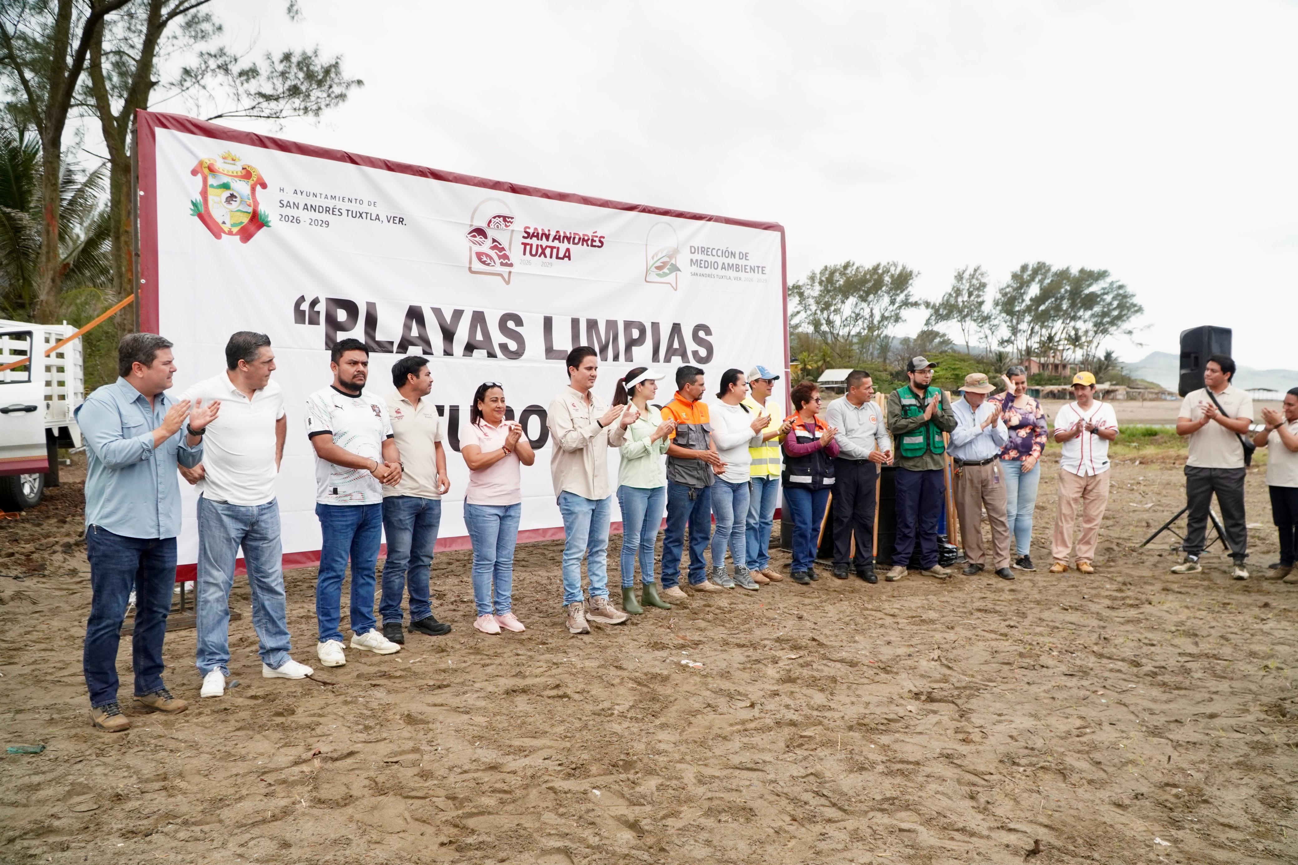 San Andrés Tuxtla limpia playas previo a Semana Santa 2026