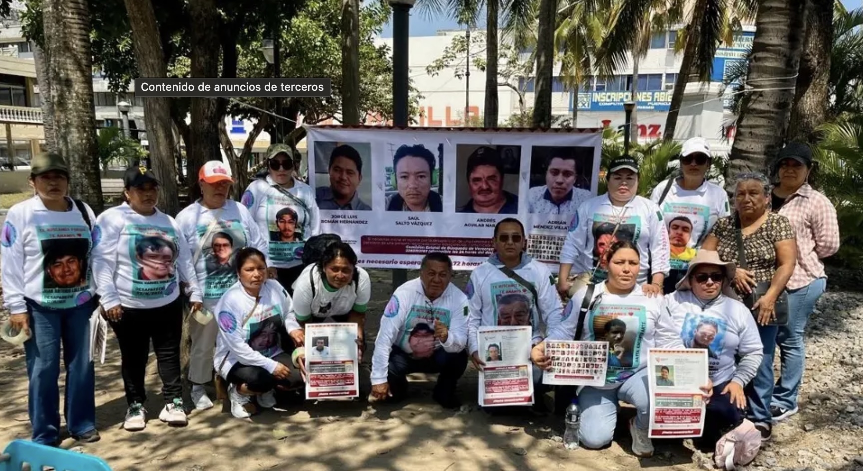 Colectivo busca a 4 desaparecidos en Veracruz y municipios